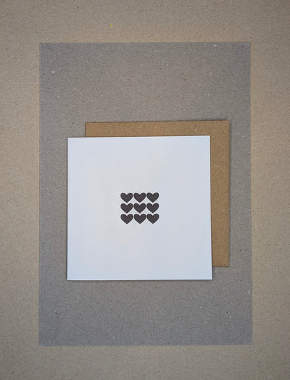 Black Hearts - Blank Card